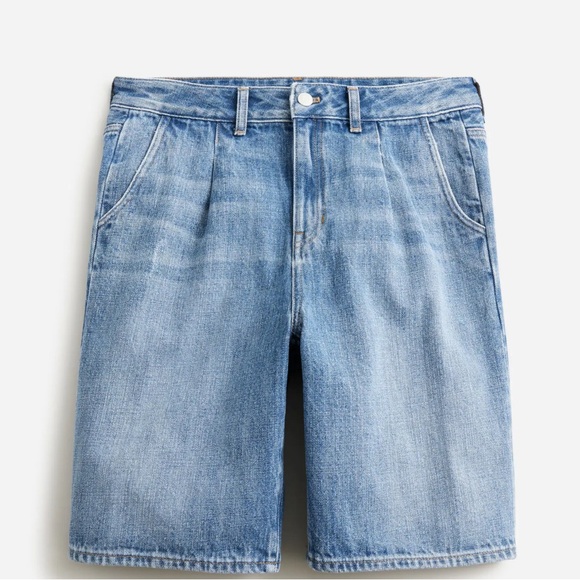 J Crew mid length denim shorts - Picture 1 of 7